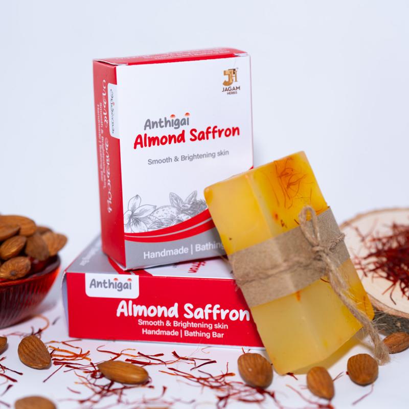 Almond Saffron soap